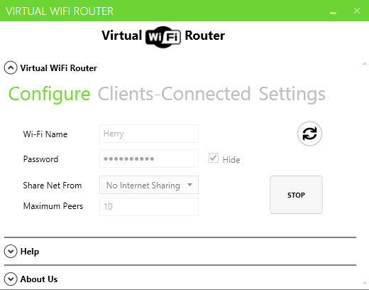 Virtual WiFi Router