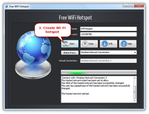 Start a Wi-Fi hotspot from a Windows PC